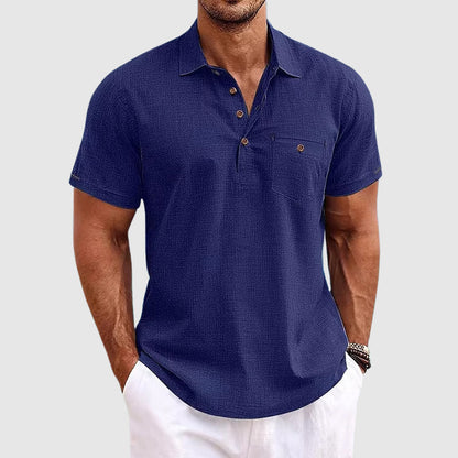 Polo Maniche Corte con Ricamo Elegante
