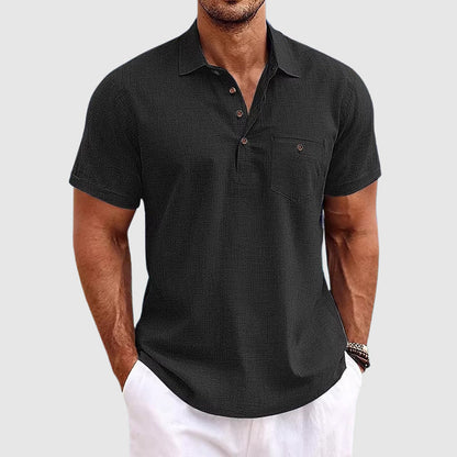 Polo Maniche Corte con Ricamo Elegante