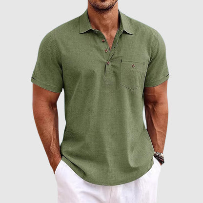 Polo Maniche Corte con Ricamo Elegante