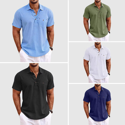 Polo Maniche Corte con Ricamo Elegante