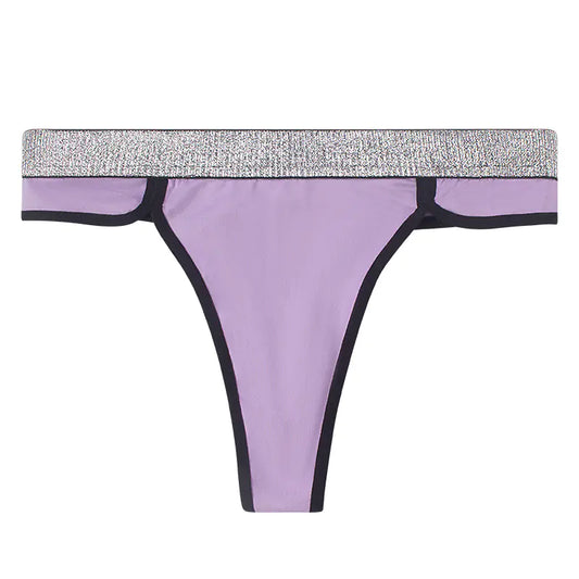 Perizoma Sexy In Pizzo Per Donna, In Cotone Puro E Seta Fredda"